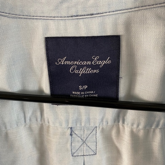 Ligh blue casual button up - Picture 2 of 2